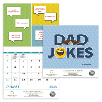 Dad Jokes Wall Calendar - Stapled